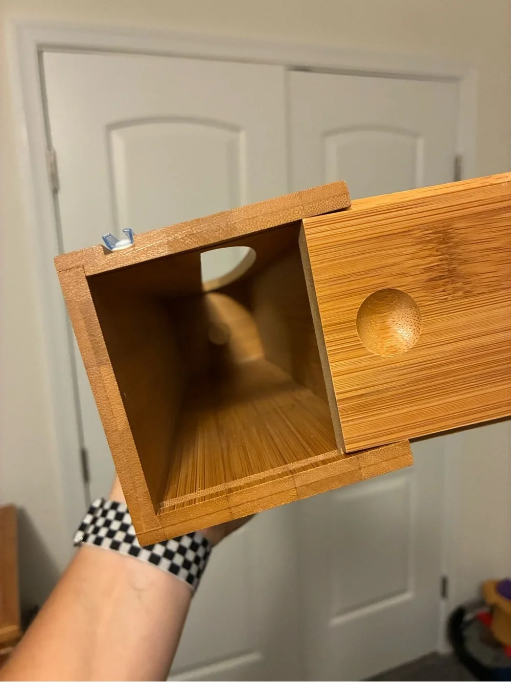 Wooden Foil Holder with Foil Cutter, Drawer organizer